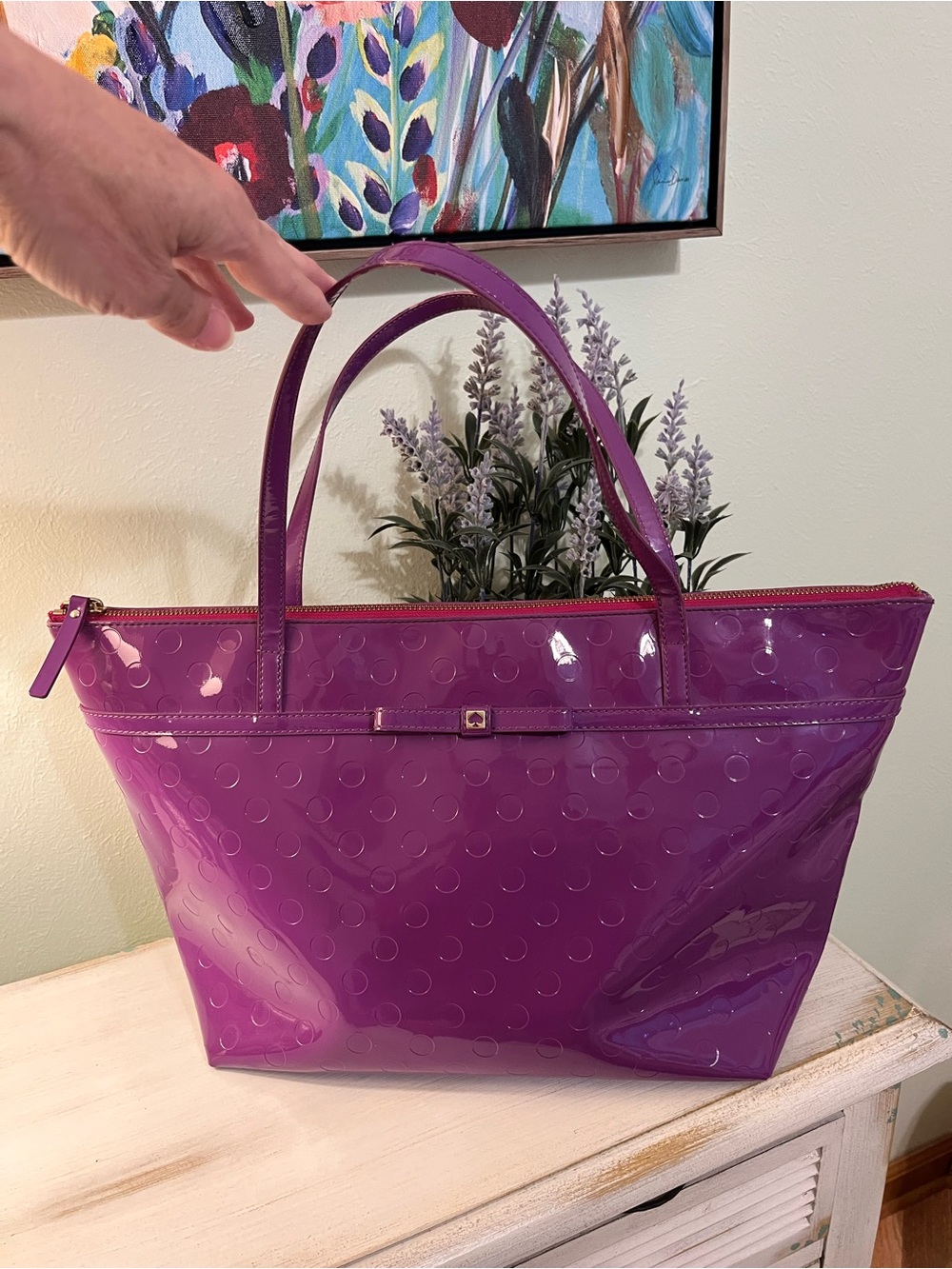 Kate Spade New York Camellia Street Tote Bag Baja Rose (purple)